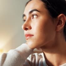 Woman looking away