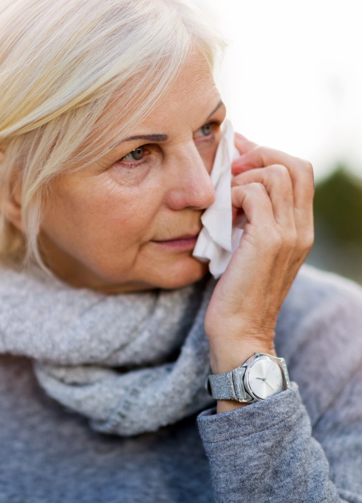 Woman crying