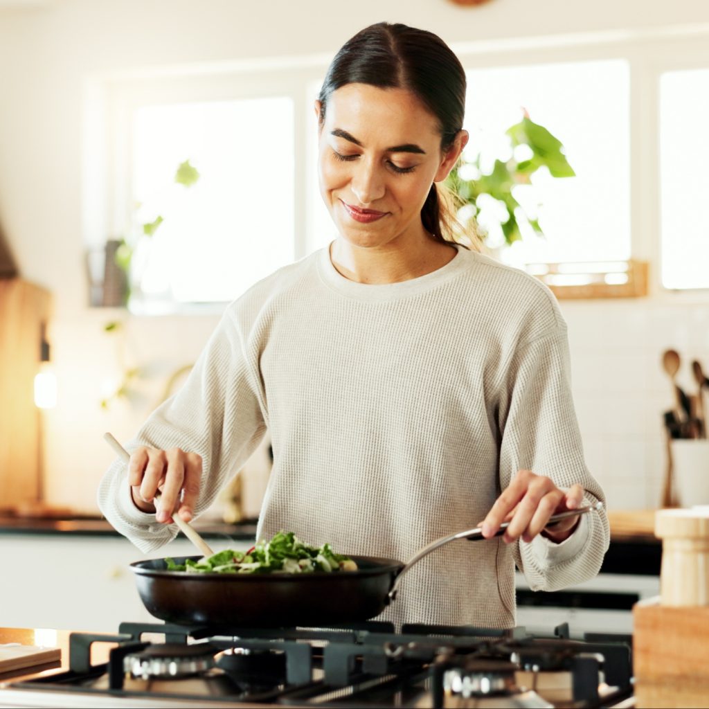 woman cooking